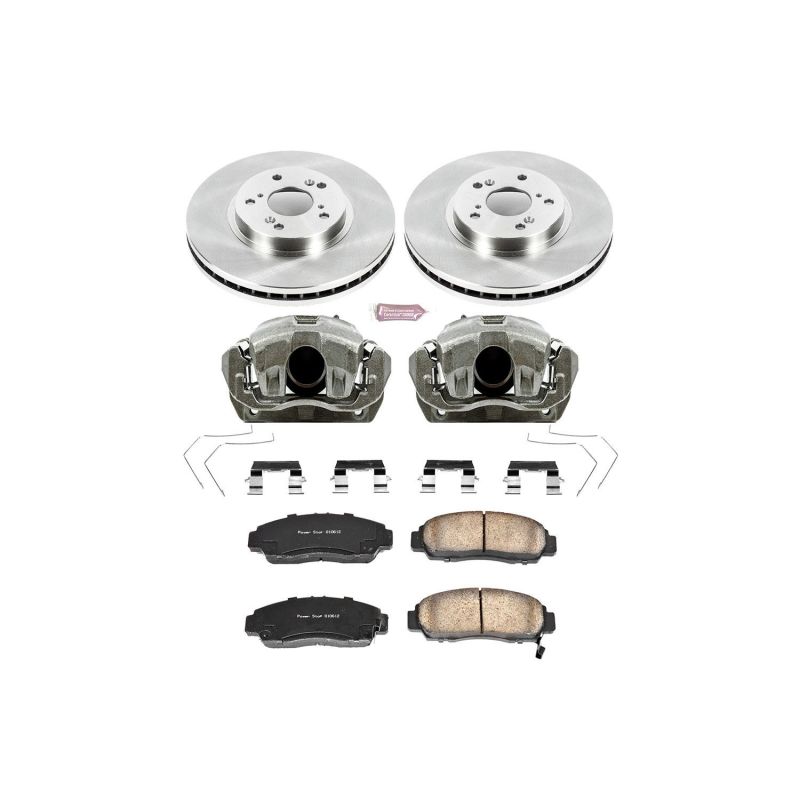 PowerStop KCOE5392 fits Acura 11-14 TSX Front Autospecialty Brake Kit w/Calipers