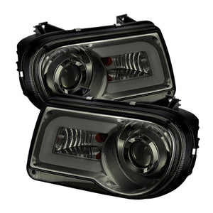 Spyder 5075673 fits Chrysler 05-10 300C Projector Headlights LED DRL Smoke High