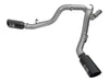 AFE 49-44080-B Bore HD 4in Dual DPF-Back SS Exhaust w/Black Tip 16-17 fits GM D