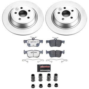 Power Stop 15-21 Ford Edge Rear Z36 Coated Truck & Tow Brake Kit