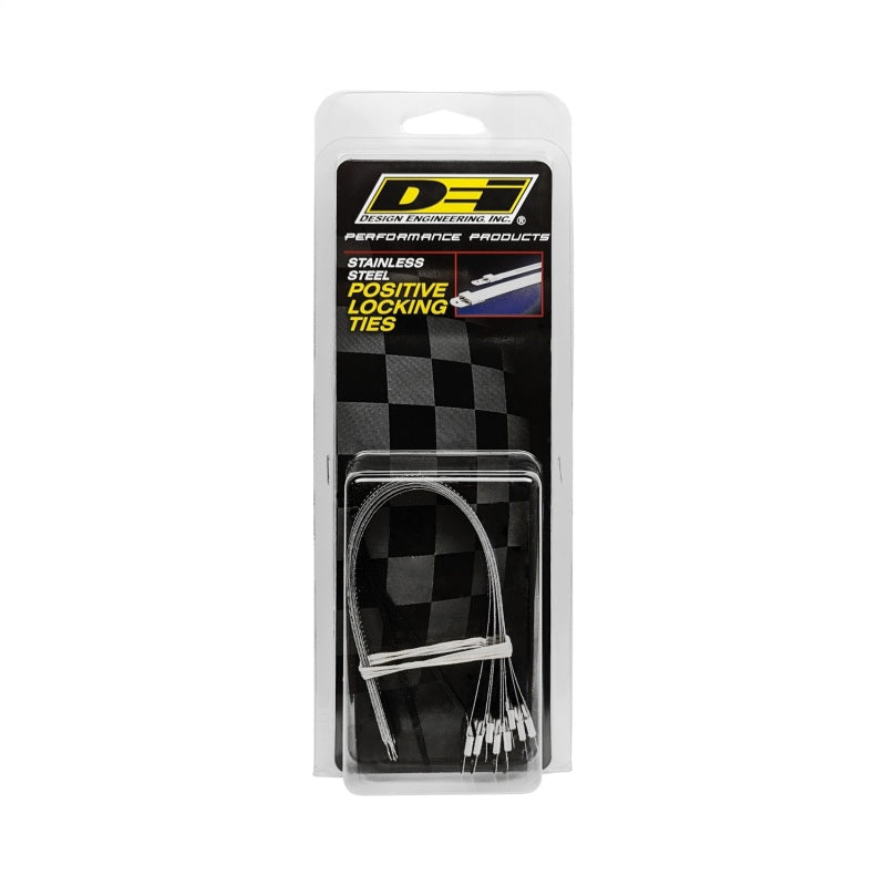 DEI  10211 Stainless Steel Positive Locking Tie 1/2in (12mm) x 9in - 8 per pack