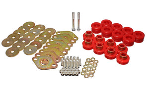 Energy Suspension 2.4111R Body Mount Set W/Hardware - Red