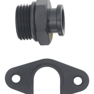 DeatschWerks 6-02-0140-B 8AN ORB to Polaris RZR Turbo OE Regulator Adapter - An