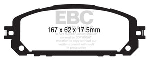 EBC UD1709 13+ fits Jeep Cherokee 3.2 Ultimax2 Front Brake Pads