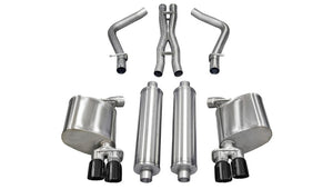 CORSA Performance 14525BLK Corsa 11-14 fits Dodge Charger R/T 5.7L V8 Black Sport Cat-Back Exhaust