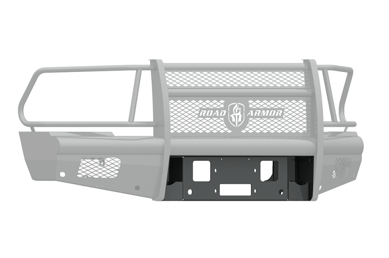 Road Armor 410V-WP 10-18 fits Dodge 2500 Vaquero Front Winch Plate - Tex Blk