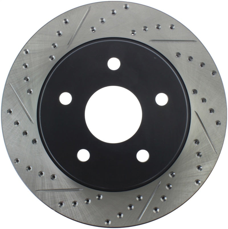 Stoptech 127.67053R 04-06 Dodge Durango / 02-10 Ram 1500 (exc Mega Cab) Front Right Slotted & Drilled Rotor