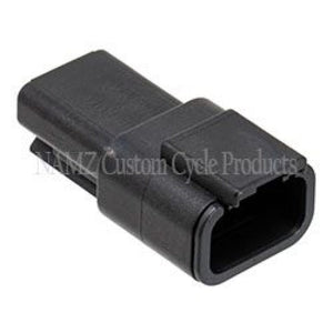 NAMZ MDR-3B Deutsch DTM 3-Position Receptacle Stamped Terminals/Wedgelock-Black
