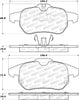Stoptech 308.09722 Performance 03-05 Saab 9-3 Front Brake Pads