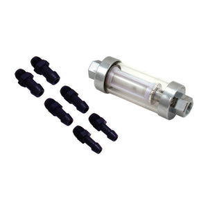 Spectre 6932 Premium Clearview Fuel Filter (Incl. 1/4in. / 5/16in. / 3/8in. Barb Fittings)