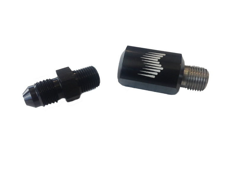 Snow Performance SNO-810-BRD 1/8in NPT Female to 4AN Male Low Profile Straight Nozzle Holder