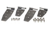 Kentrol 30469 fits Jeep 94-95 Wrangler YJ Hardtop Door Hinge Set 4 Pieces - Polished Silver