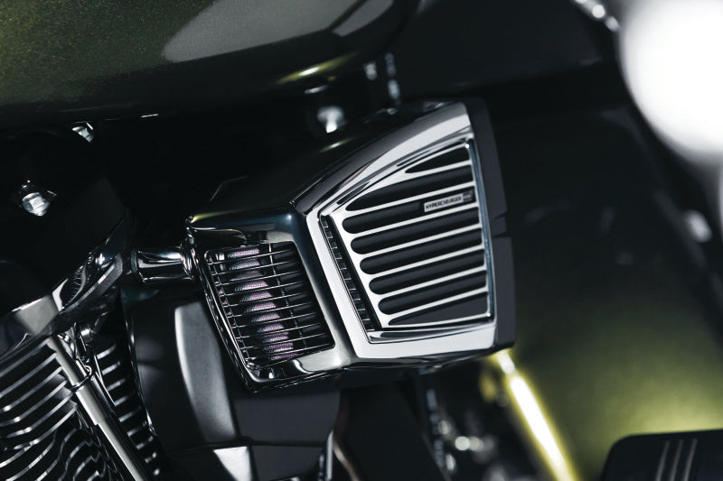 Kuryakyn 9369 Kuryakyn Classic Faceplate Hypercharger ES Black & Chrome
