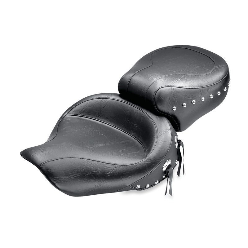 Mustang 75415 Harley Dyna Wide Touring 1PC Seat - Black