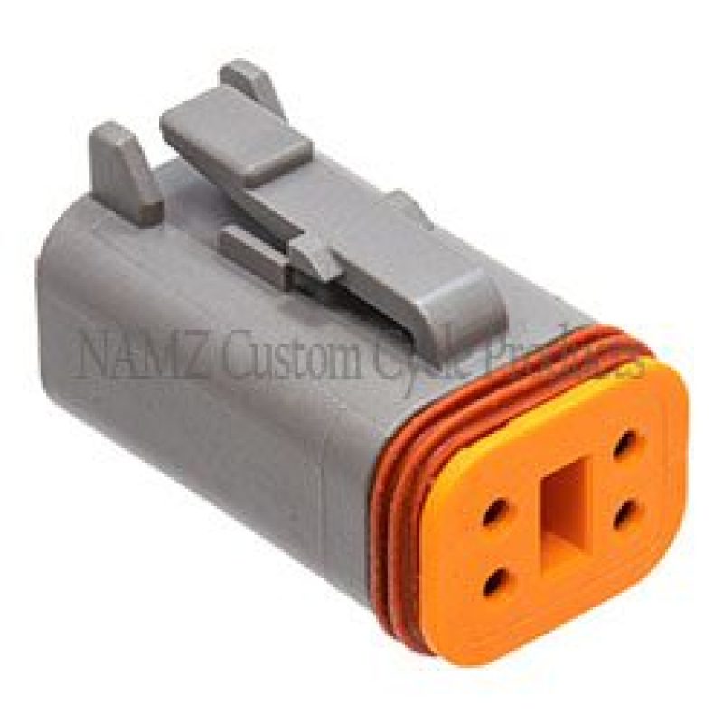 NAMZ DP-4G Deutsch DT Series 4-Wire Plug & Wedgelock - Grey (Repl. HD 721GY)