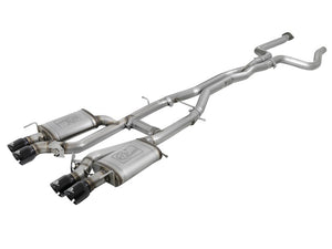 AFE 49-34078-B rce XP 3in 304SS Cat Back Exhaust s/ Black Tips 16-17 fits Cadil