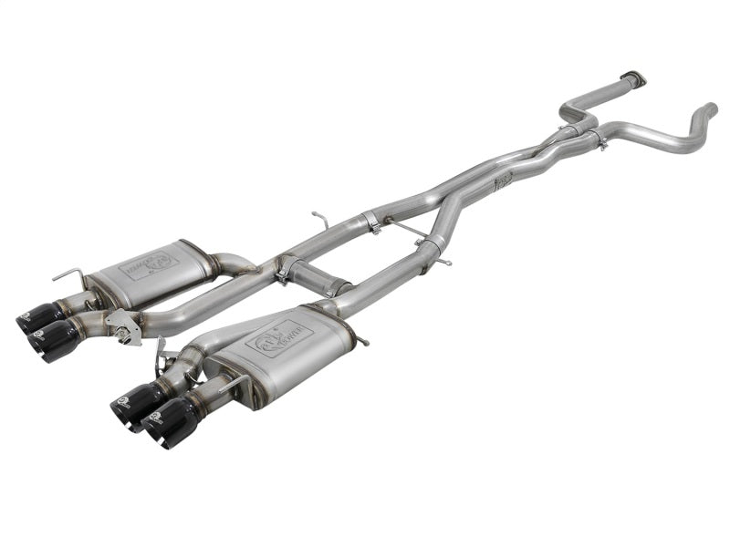AFE 49-34078-B rce XP 3in 304SS Cat Back Exhaust s/ Black Tips 16-17 fits Cadil