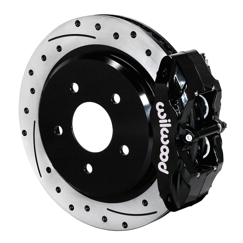 Wilwood 140-17672-D 05-13 fits Chevy Corvette C6 Base DPC56 Rear Brake Kit - Blk