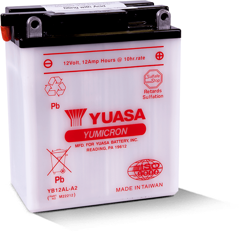 Yuasa YUAM22212 YB12AL-A2 Yumicron 12 Volt Battery