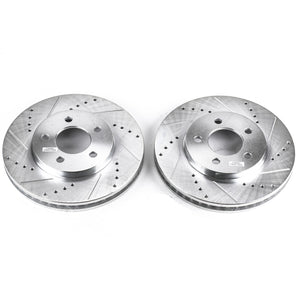PowerStop fits Ford 05-10 Mustang Front Evolution Drilled & Slotted Rotors -
