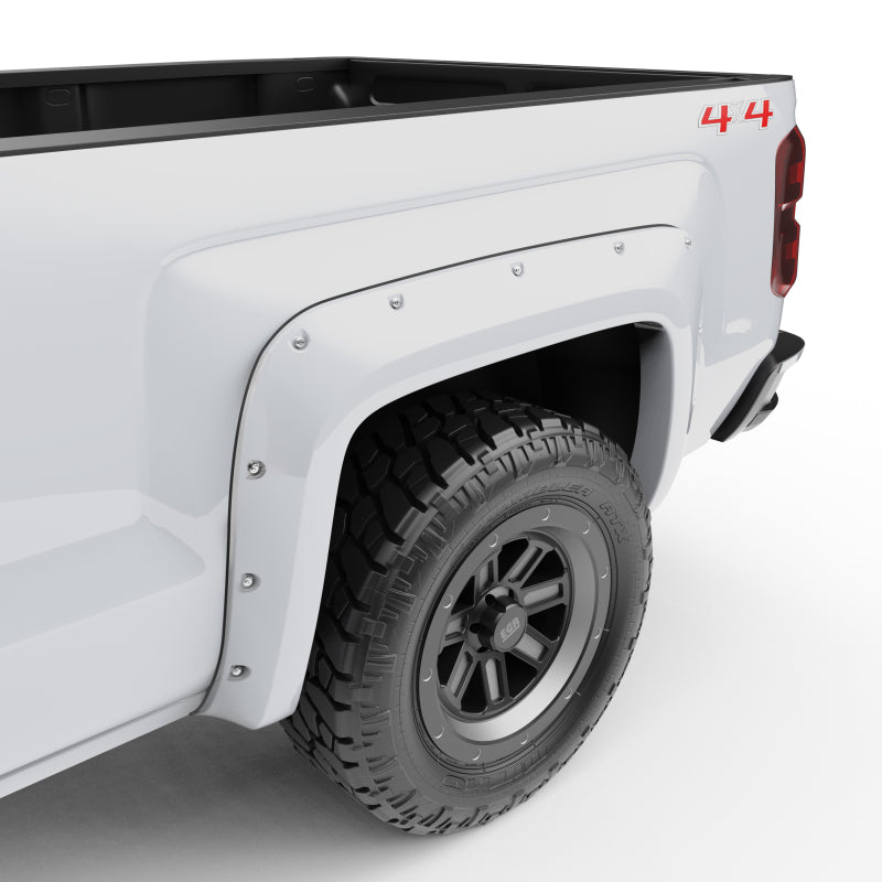 EGR 791574-GAZ 14+ Chev fits Silverado 6-8ft Bed Bolt-On Look Color Match Fender Flares - Set - Summit White