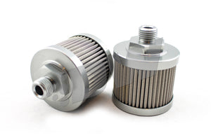 DeatschWerks 8-01-06100 Stainless Steel 6AN 100 Micron Universal Fuel Pump Pre-