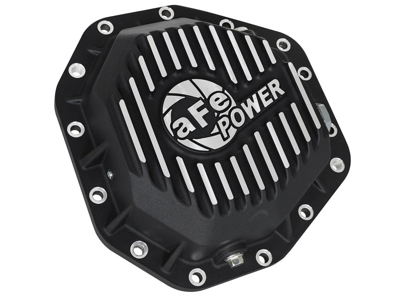 AFE 46-70352 Pro Ser Rear Diff Cover Black w/Mach Fins 2017 fits Ford Diesel Tr