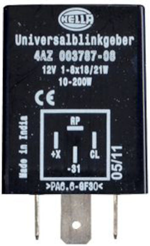 Hella LA003787081 Flasher 12V 4 Pin Bkt 10200W