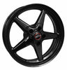Race Star 92-700452SB 92 Drag Star 17x10 5x115bp 6.3bs Direct Drill Black Wheel - Single Bead Lock