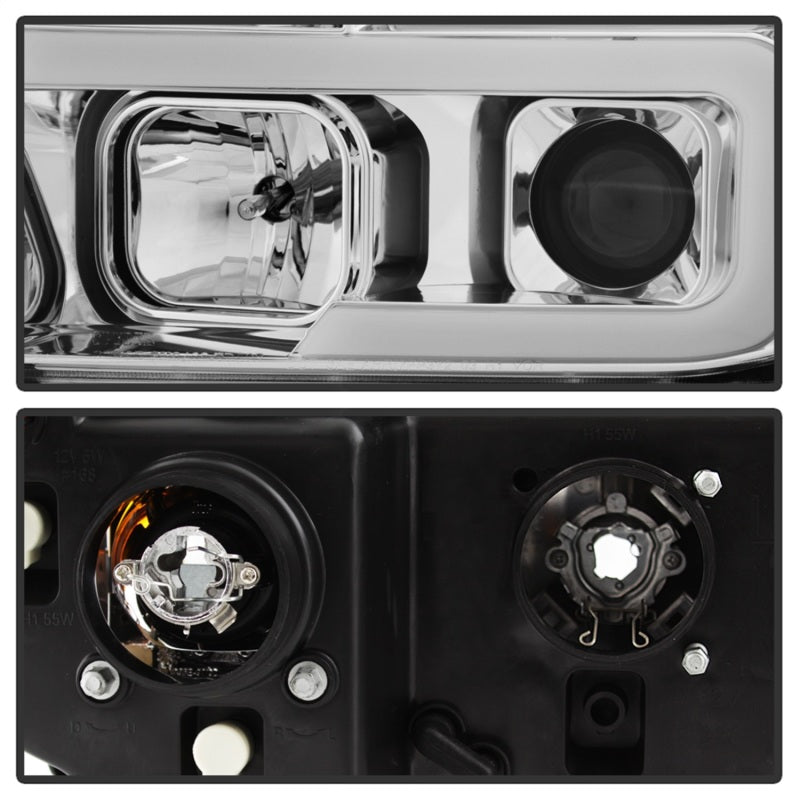 Spyder 5084651 fits Toyota 07-13 Tundra V2 Light Bar DRL Projector Headlights -