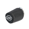 S&S 106-0247 Cycle Air Filter Cover For Tapered S&S Tuned Induction Filters - Bl