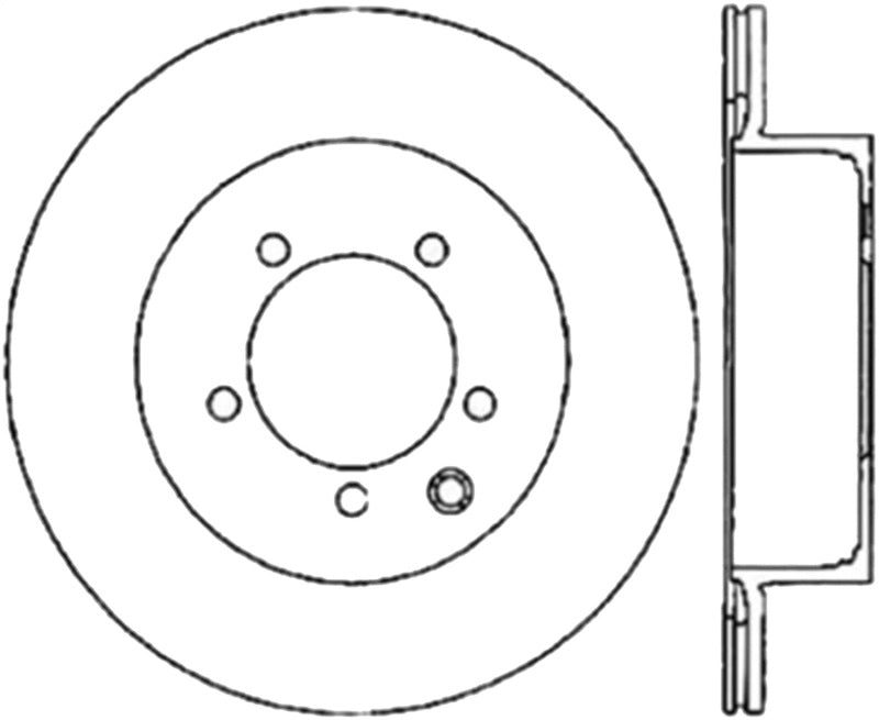 Stoptech 126.42077CSR Power Slot 03-05 350Z / 03-04 G35 / 03-05 G35X CRYO Slotted Rear Right Rotor