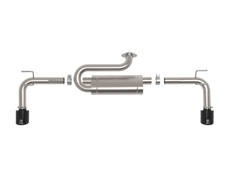 AFE 49-37036-B fits Mazda CX-50 Takeda 2.5in 304 SS Axle-Back Exhaust System w/