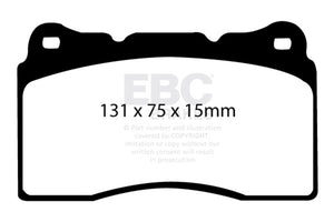 EBC DP21210 04-08 fits Acura TL 3.2 (Manual)(Brembo) Greenstuff Front Brake Pads