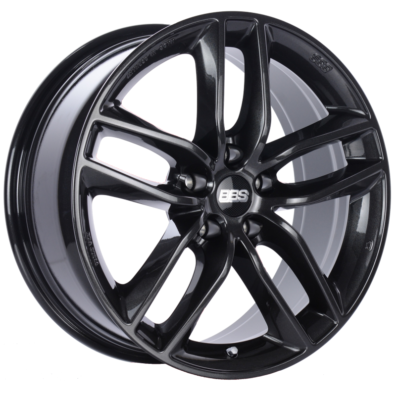 BBS SX0102CB SX 18x8 5x120 ET30 Crystal Black Wheel -82mm PFS/Clip Required