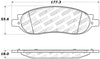 Stoptech 309.1068 Sport Brake Pads w/Shims and Hardware - Rear