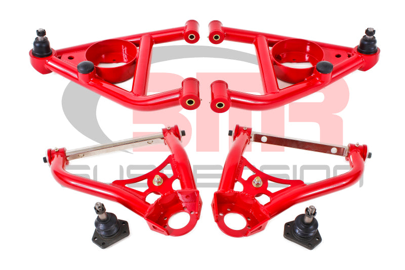 BMR AA029R 1st Gen F-Body Upper And Lower A-Arm Kit - Red