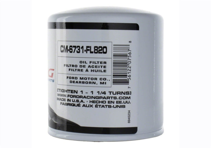 fits Ford Racing CM-6731-FL820 High Performance Oil Filter