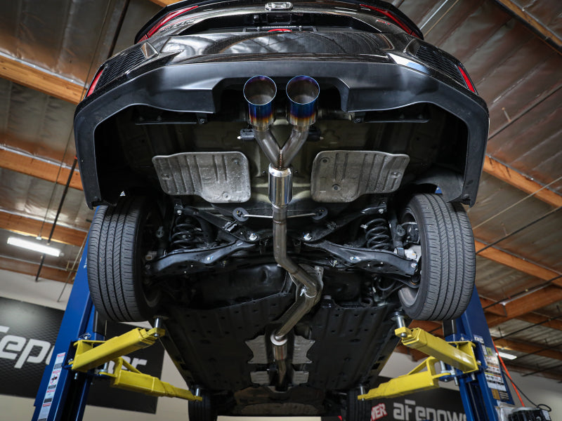 AFE 49-36619-C  2.5in 304SS Cat-Back Exhaust System w/ Carbon Tips 17-20 fits H