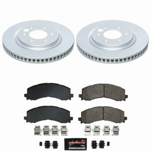 Power Stop 22-26 Ford F-150 Lightning Front Z23 Coated Brake Kit
