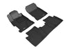 3D MAXpider 2015-2020 fits Ford Mustang Kagu 2nd Row Floormats - Black