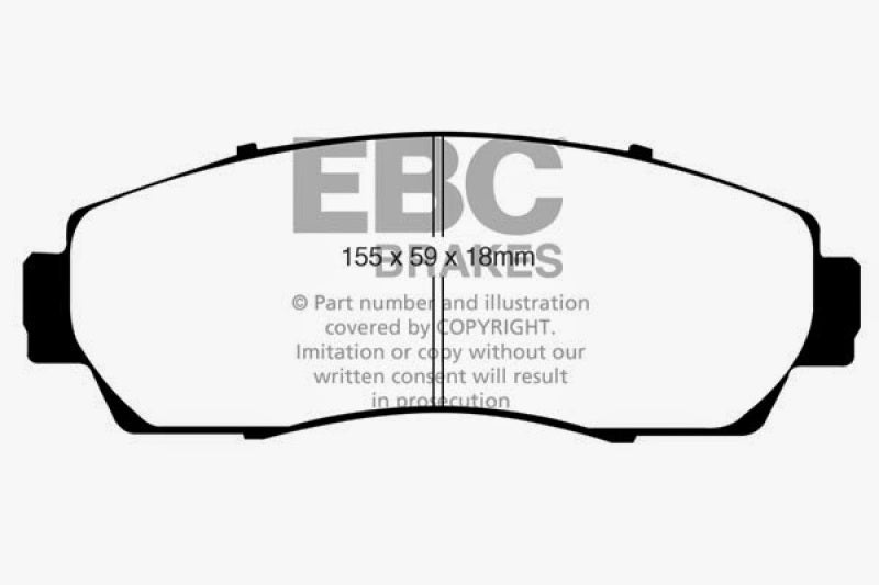 EBC DP21743 fits Acura 07-09 RDX 2.3 Turbo Greenstuff Front Brake Pads