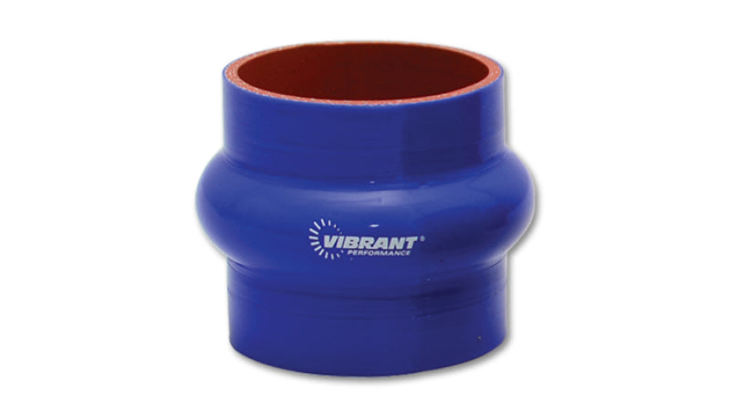 Vibrant 2844B Silicone Hump Hose Coupler 1.00in ID x 3.00in Long - Blue