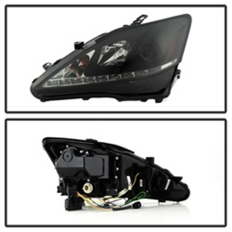 Spyder 5080073 fits Lexus 06-20 IS 250/350 2010 Projector Headlights DRL Black
