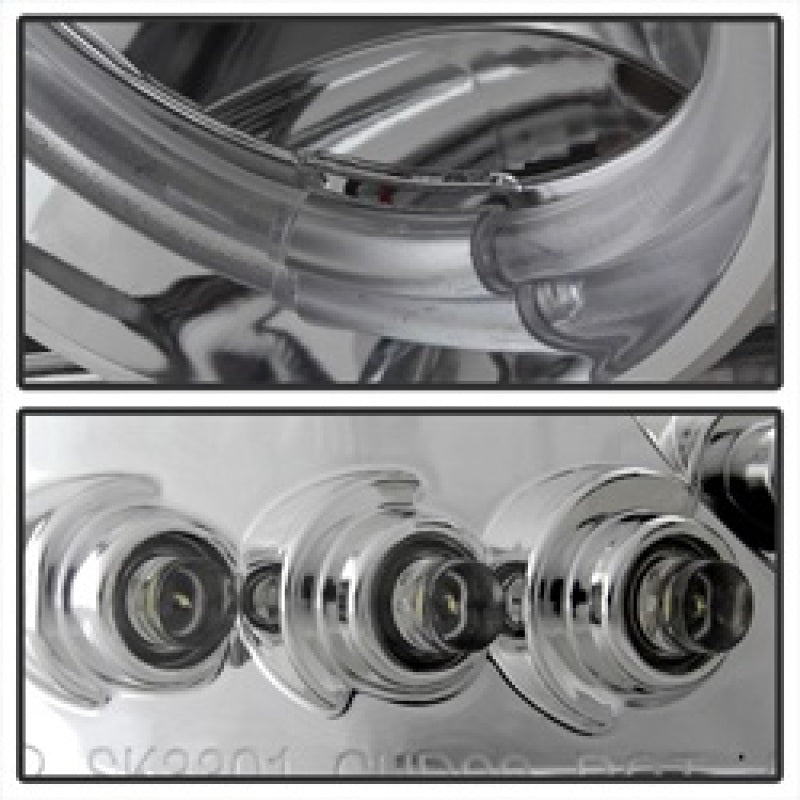 Spyder 5009364 fits GMC 99-06 Sierra 1500/2500/3500 Projector Headlights LED Ha