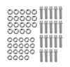 Race Star 630-56181-C19 Pro Forged Bead Lock Bolt Kit 5/16-18 x 1.12in. 12pt Bolt w/Washers (Set of 19) - Chrome