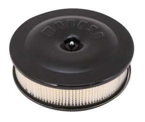 Moroso 66303 Race/Street Air Cleaner - 8-1/2in x 2-3/8in Filter - Aluminum - Bla