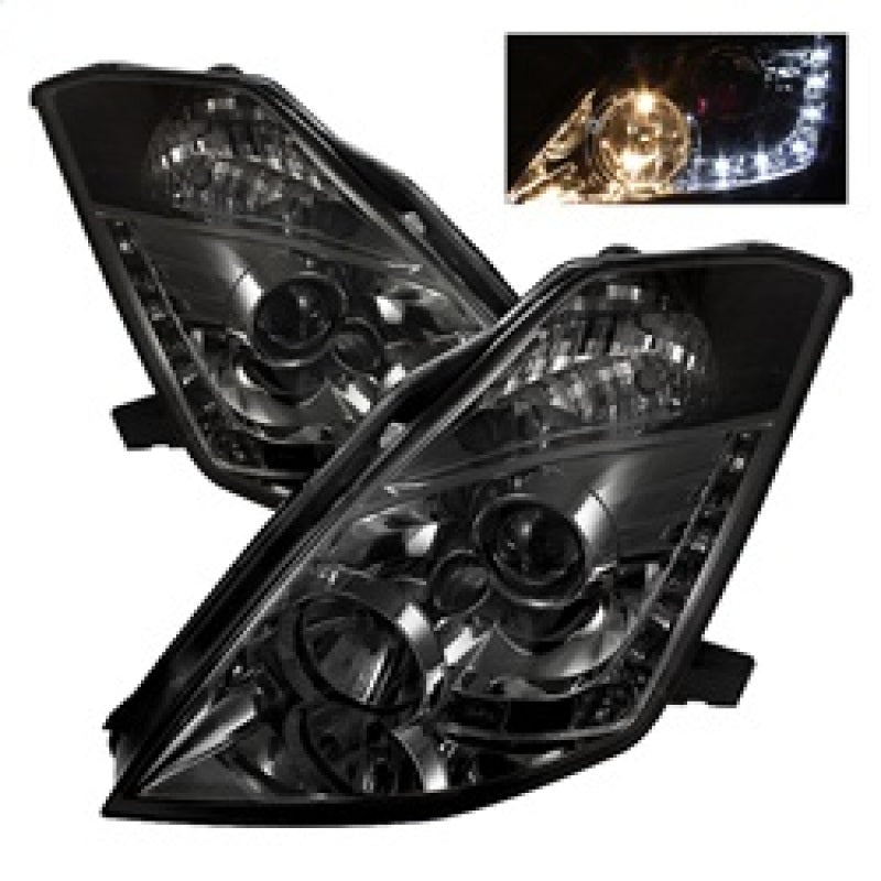 Spyder 5064752 fits Nissan 03-05 350Z Projector Headlights Halogen Model Only -