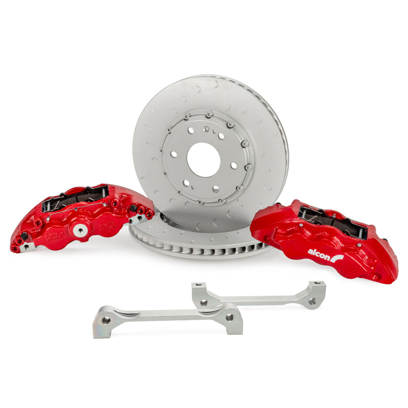 Alcon BKF1559BF58 19+ Silverado/Sierra 20+ Suburban/Tahoe/Yukon/Esc 355x33mm 6-Piston Red Caliper FRT Brake Kit