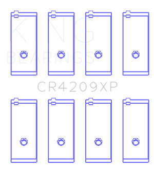 King CR4209XP0.25 fits Toyota 3SGTE (Size 0.25mm) Performance Rod Bearing Set